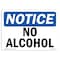 Signmission OSHA Notice, 5" Height, NOTICE No Alcohol Sign, 7" X 5", Landscape OS-NS-D-57-L-16002 - alternate 1